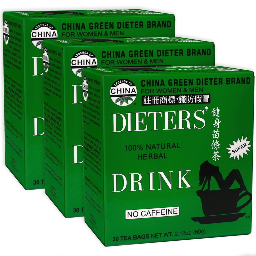 아저씨 Lee’s Senna Tea 3-Pack – Green Dieter의 음료, Caffeine-Free 100 % 천연 초본 해독 및 소화 지원, 30 Ct 각각