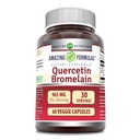 놀라운 영양 Quercetin 800 Mg Bromelain 165 Mg Veggie 캡슐 보충물 | Non-GMO | 글루텐 프리 | 미국에서 제작 | 채식 (60)