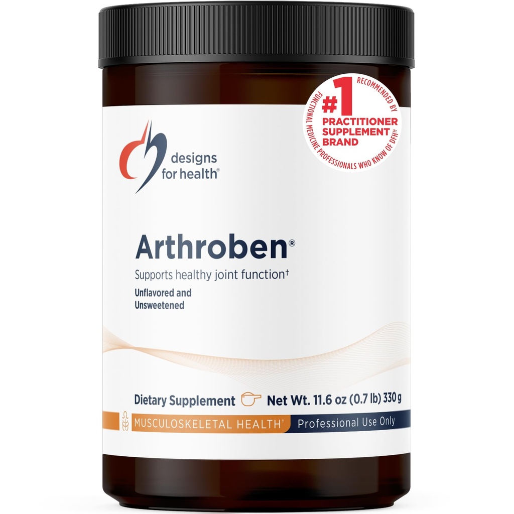 건강 Arthroben Unflavored/Unsweetened를 위한 디자인 - 교원질 펩티드 분말 + 식물은 건강한 합동을 지원하는 것을 돕습니다 - 펩티드 음료 혼합, 비 GMO (30 서빙/330g)
