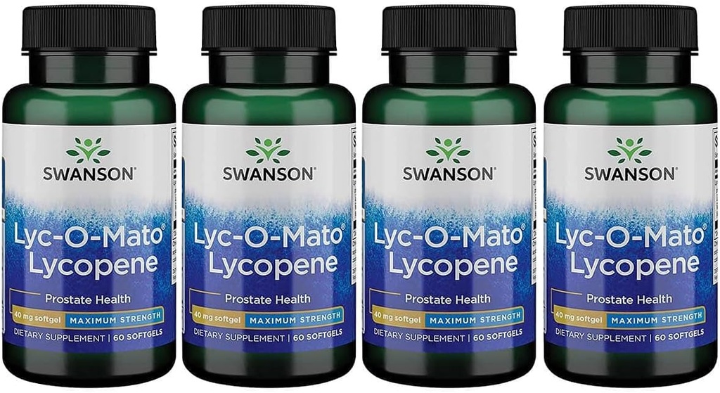Swanson Super-Strength LYC-O-Mato Lycopene 40 밀리그램 60 Sgels (4 팩)