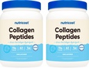 Nutricost 순수한 교원질 Hydrolysate (Bovine) 분말 (2 팩) - 잔디 Fed Bovine Collagen, 병 당 1LB