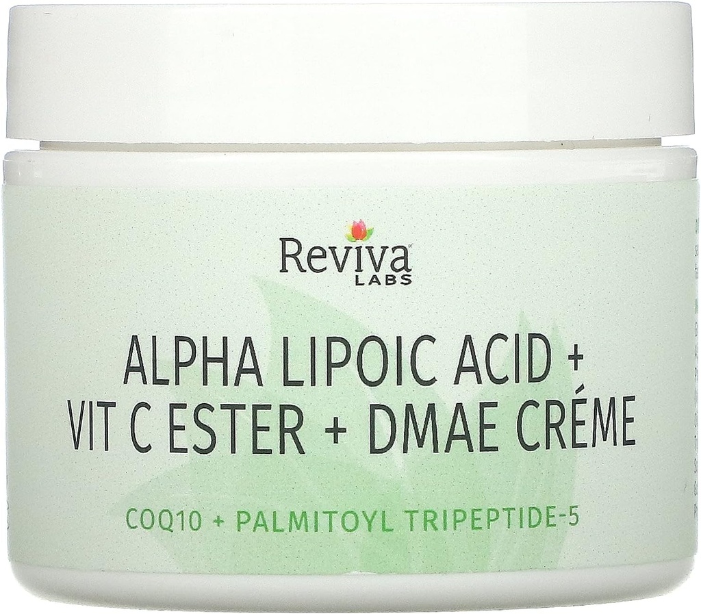 Reviva Labs 알파 Lipoic 산, 비타민 C 에스테르, & DMAE 크림, 2 Ounce