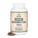 Reishi 버섯 캡슐 (4 : 1 Ganoderma 추출, 1,000mg 레드 레이시 분말 봉사) 300 개, 5 개월 공급, 두 배 나무에 의해 면역 체계 지원 및 방어를위한 강력한 버섯 보충