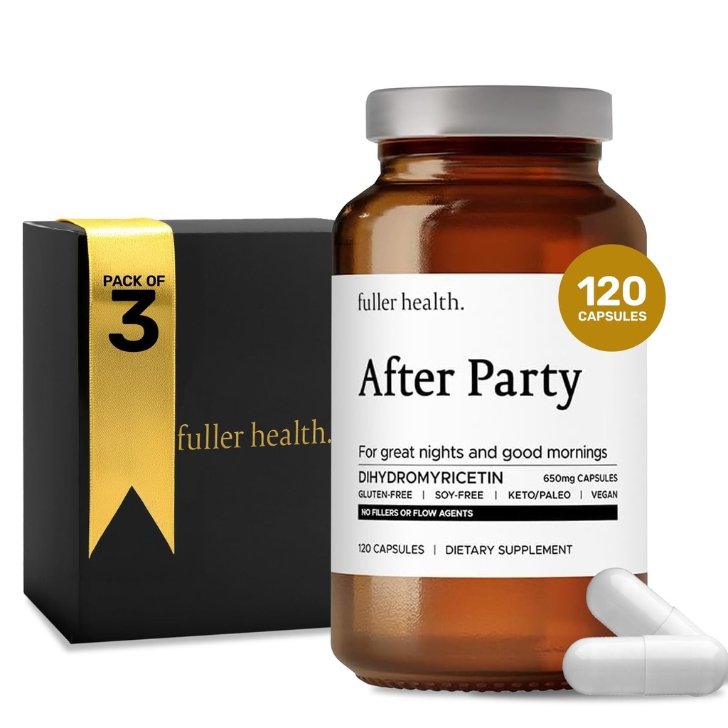 전체 건강 후 파티 DHM Dihydromyricetin 보충교재 | 지원 간호, 대사, 에너지 레벨, 포스트 셀러브레이션 릴리프 | 감 새로 고침, 알약 당 650mg | 3 병, 72 서빙
