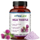 FineLand 우유 이틀 알약 50 : 1 추출물 - 120 Vegan 캡슐 - 80 % Silymarin Flavonoids와 20,000 mg Strenght - 간 및 산화 지원 | 50X 농축 씨앗 추출물 - 미국에서 만든 비 GMO