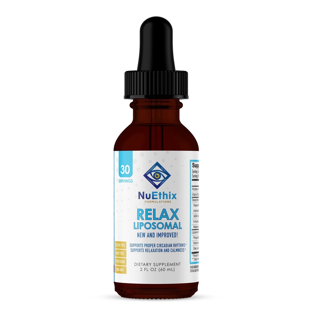 NuEthix Formulations Relax Liposomal 보충교재 공식은 Relaxation & Calm, 2개의 유동성 Ounces, 30의 서빙을 지원합니다
