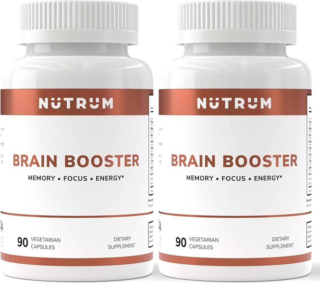 뇌 부스터 보충 - 뇌 힘 Nootropic 보충교재 - 초점, 기억, Clarity, 에너지 & 더 나은 농도를 위한 뇌 알약 알파 GPC, L Theanine, Rhodiola, Ginseng, Guarana (포장 2)