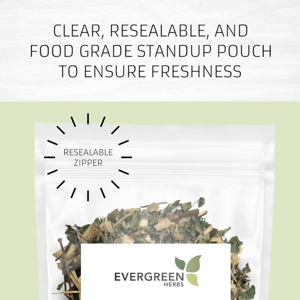 Evergreen 허브 Cuachalalate 허브 (Amphipetyglum Adstringens) - Resealable은 파우치를 신선한 상태로 유지합니다! (티백)
