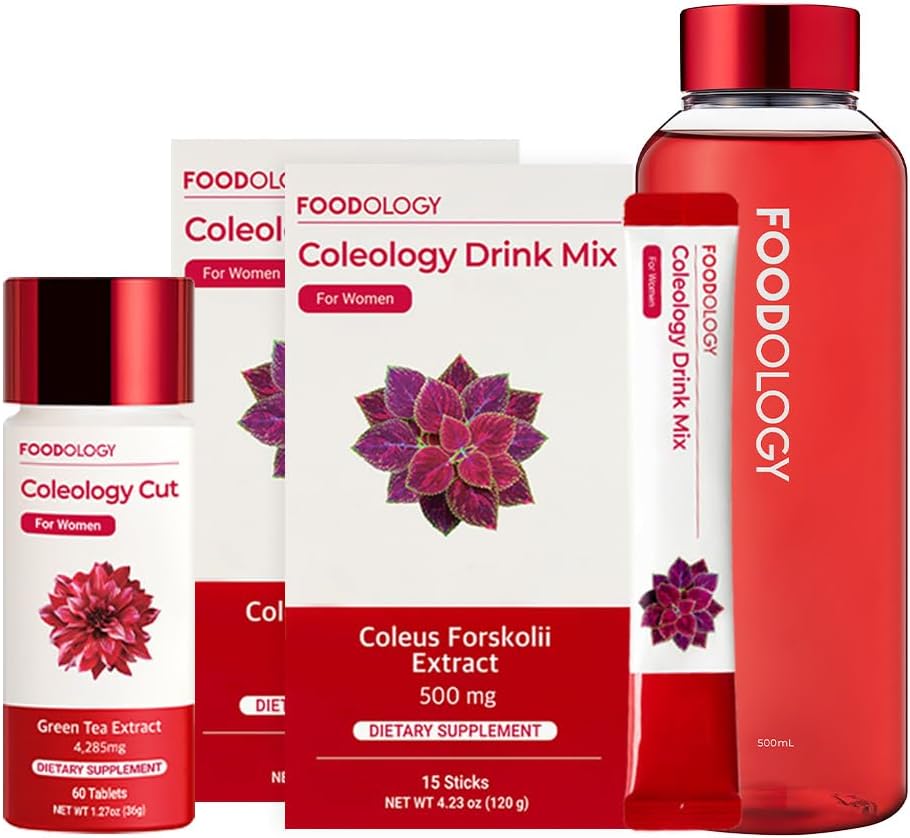 FOODOLOGY Redbottle 1 개월 굽기 세트 / 병술 음료 혼합 (2ea) & Coleology 커트 (1ea) & 물병 (1ea)