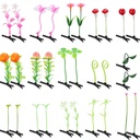 여자 & 여자를 위한 30 PC 혼합 작풍 머리 클립 - 콩 Sprout, 꽃, 잔디, 나비 Hairpins & Barrettes - 학교, 가정, 당, 크리스마스를 위해 중대한
