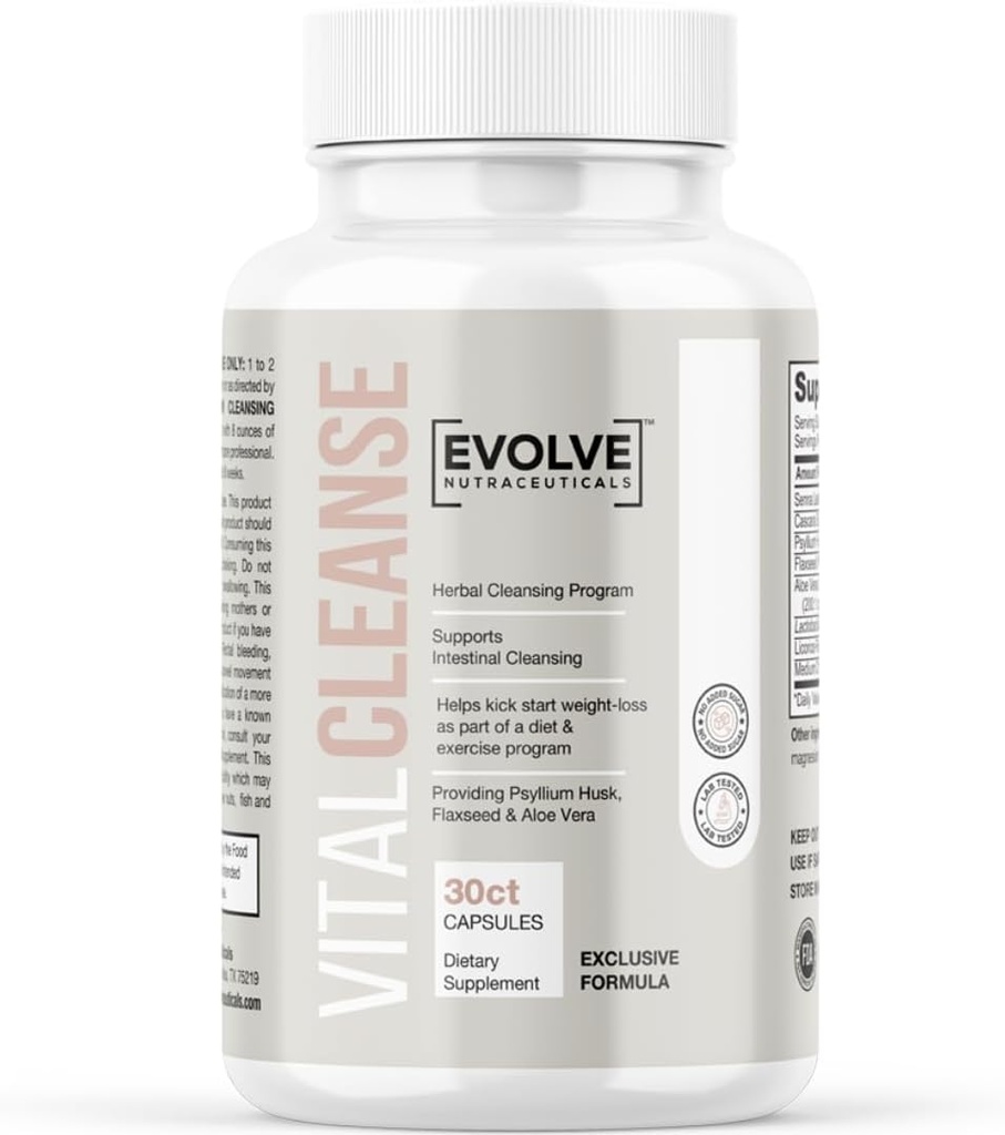 Vital Cleanse, Natural Detox Formula, Renew Energy and Vitality, 휴가 준비