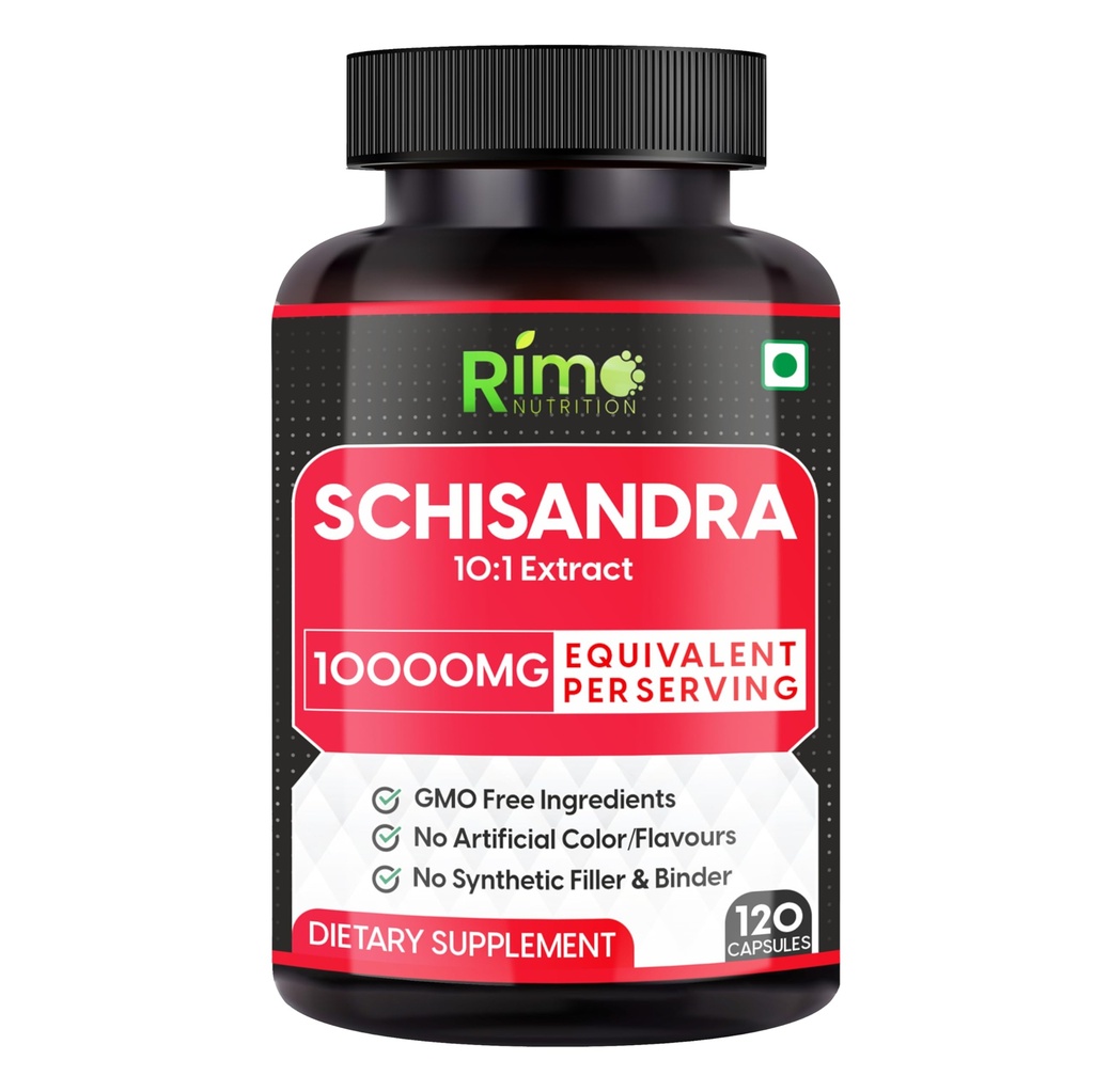 Schisandra 보충교재 - Schisandrins, 순수한 Schisandra Chinensis 과일 추출물, 120의 캡슐에 표준화하는