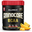 ALLMAX 영양 AMINOCORE BCAA, 파인애플 망고 - 945 g 분말 - 봉사 당 분지된 사슬 아민 산의 8.18 그램 - B 비타민과 - 충전물 없음 또는 비 비타민 아미노 - 설탕 자유로운 - 90의 서빙