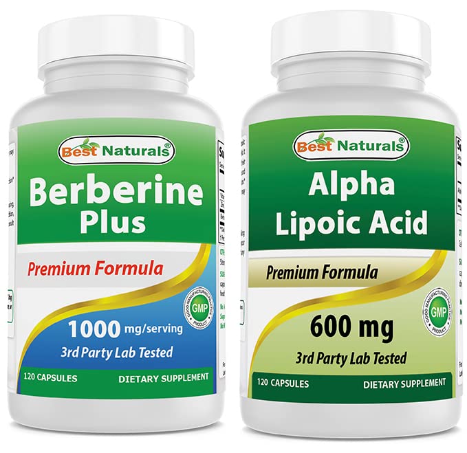 제일 자연적인 Berberine 플러스 1000mg & 알파 Lipoic 산 600 mg