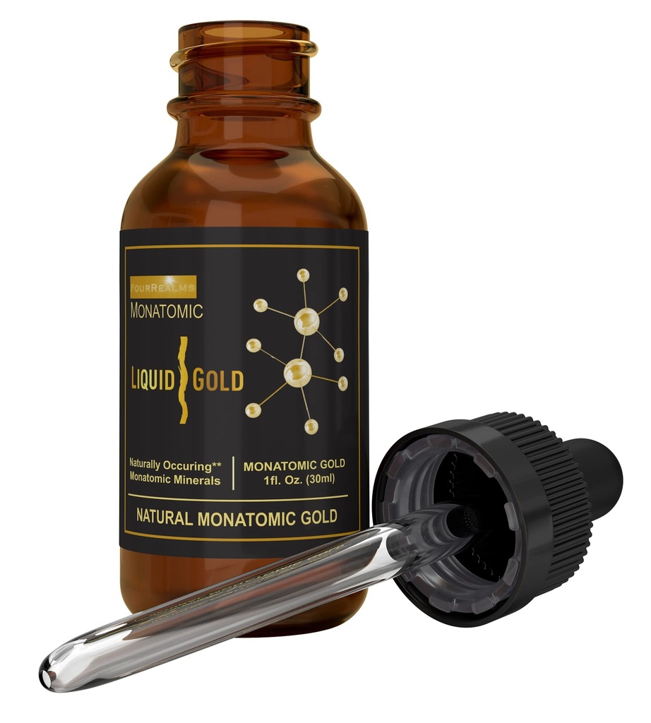 Ormus Monoatomic Gold Rich in Pure M-State Mineral & White Powder Gold - 순수 24k Gold -Trace Mineral Solution 1온스