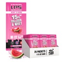 영양 디자인 LPS 액체 교원질 & Whey 단백질 보충교재 - 비 GMO 음료, 설탕 자유로운 - 남자 & 여자를 위한 건강한 피부 & 머리, 수박, 단 하나 Serve (25 소포)를 승진시킵니다