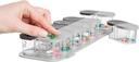 Sagely Smart XL Weekly Pill Sorter | 사용하기 편한 대형 주간 Pill 주최자 | 12" x 4" x 2" | 휴대용 AM/PM 2 주간 마그네틱 알약 주최자 (White/Gray)