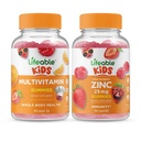 Lifeable Multivitamin 어린이 + 아연 25mg 어린이, Gummies 번들 - 훌륭한 타스팅, 비타민 보충, 글루텐 무료, GMO 무료, Chewable Gummy