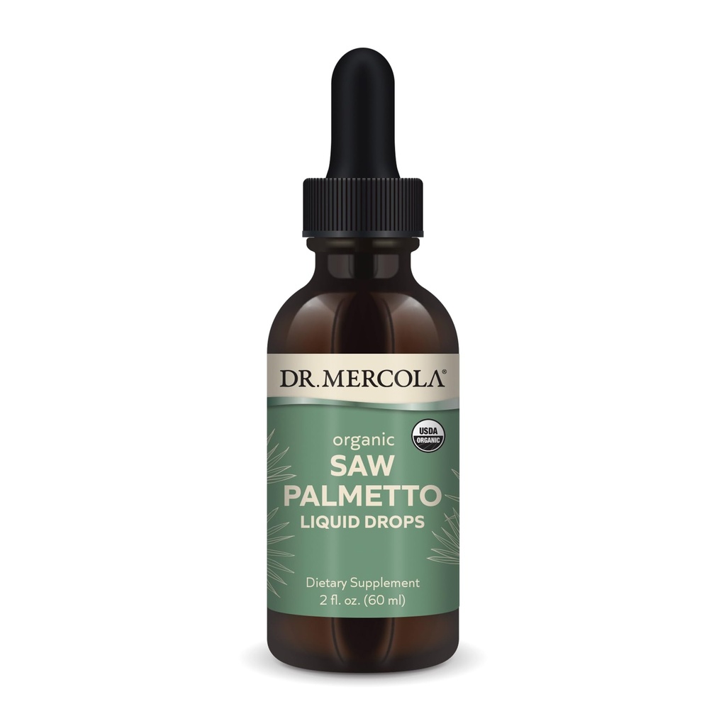 Mercola 박사는 Palmetto 액체 드롭, 2 Fl. Oz를 보았다. (60 mL), 30 서빙, 다이어트 보충, 정상 해독 과정, 비 GMO, 인증 USDA 유기