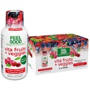 FeelGood Superfoods Vita Fruits and Veggies Immune Support Shot Supplements, 과일 펀치 맛, 10 Immunity 샷 팩, 면역 시스템 부스터 음료 25 유기농 과일 및 야채