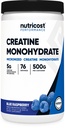 Nutricost 크레아틴 Monohydrate 분말 (블루 라즈베리), 500 그램 (1.1 LBS)