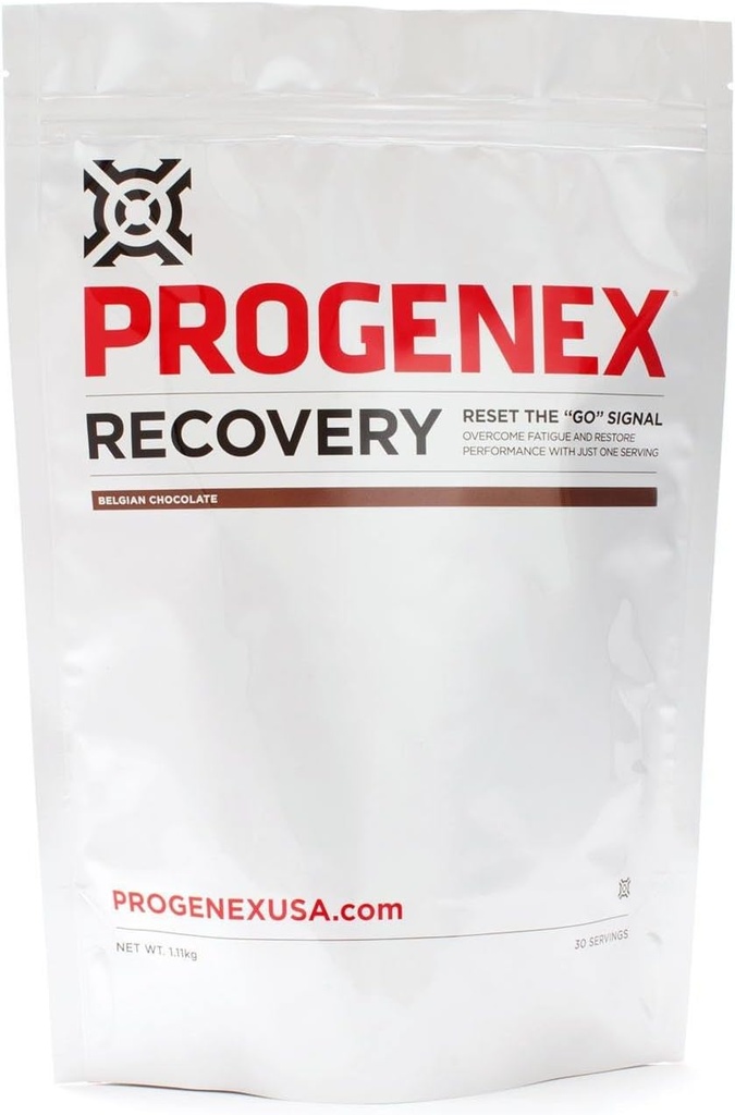 Progenex® Recovery | Best Post Workout Supplement | Hydrolyzed Whey Protein Shake Drink Mix | 도움 Sore Muscle | 훌륭한 맛 | 놀라운 결과 | 30 서빙, 벨기에 초콜릿