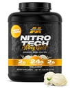 MuscleTech Whey Protein Powder (Vanilla Cream, 5LB) - Nitro-Tech Whey Protein Isolate Smoothie Mix for Lean Muscle & Recovery - 여성 및 남성을위한 Whey Gold 24g - 포장 May Vary