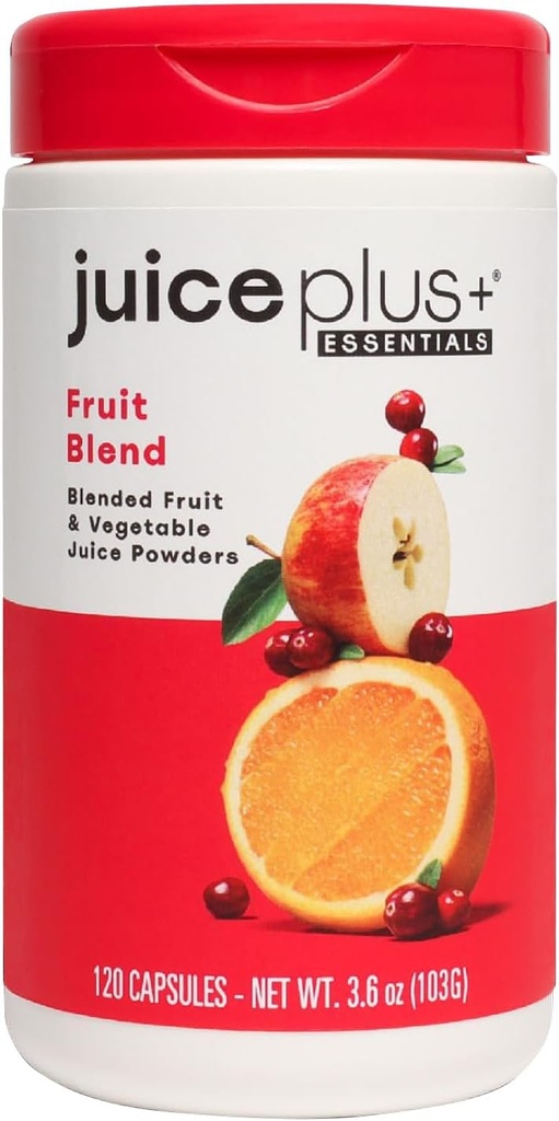 JuicePlus+ 과일 혼합: Apple, Peach, Cranberry, & More를 가진 식물 기초를 두는 전체적인 음식 보충교재! - 식물 기초를 두는 비타민 - 1개의 병 (60의 서빙)로 포장되는 Vegan, 글루텐 자유로운, 비 GMO