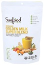 Sunfood Golden Milk Super Blend - Superfood Golden Milk, Turmeric Powder, Turmeric 및 Ginger, Black Pepper, Cinnamon 및 Cardamom, Turmeric Latte Powder, Vegan, USDA Organic - 6 온스