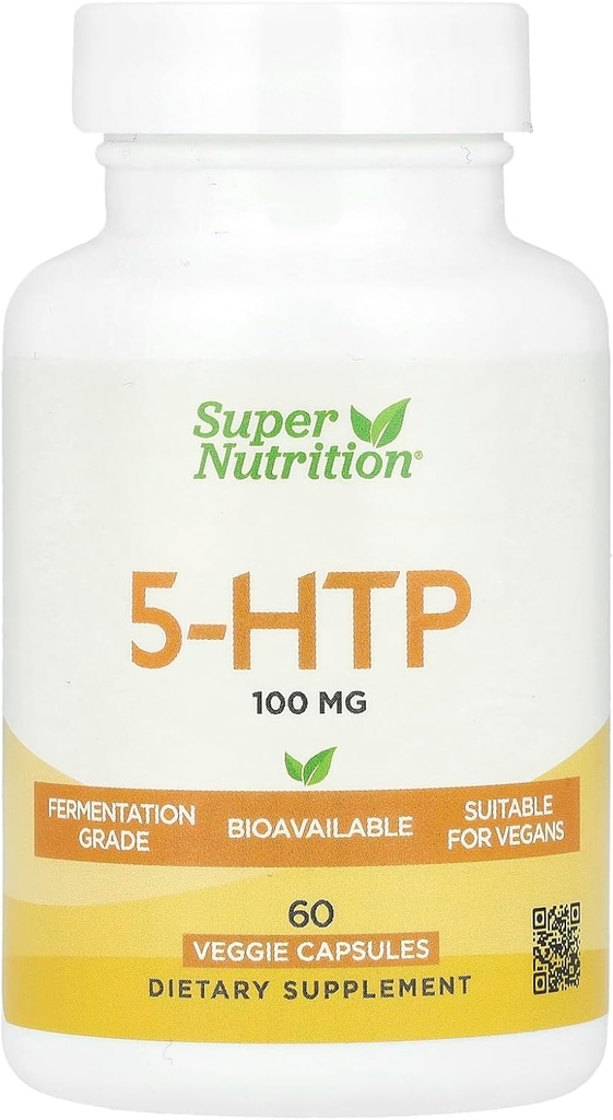 SuperNutrition 5-HTP, 100 mg, 60 Veggie 캡슐