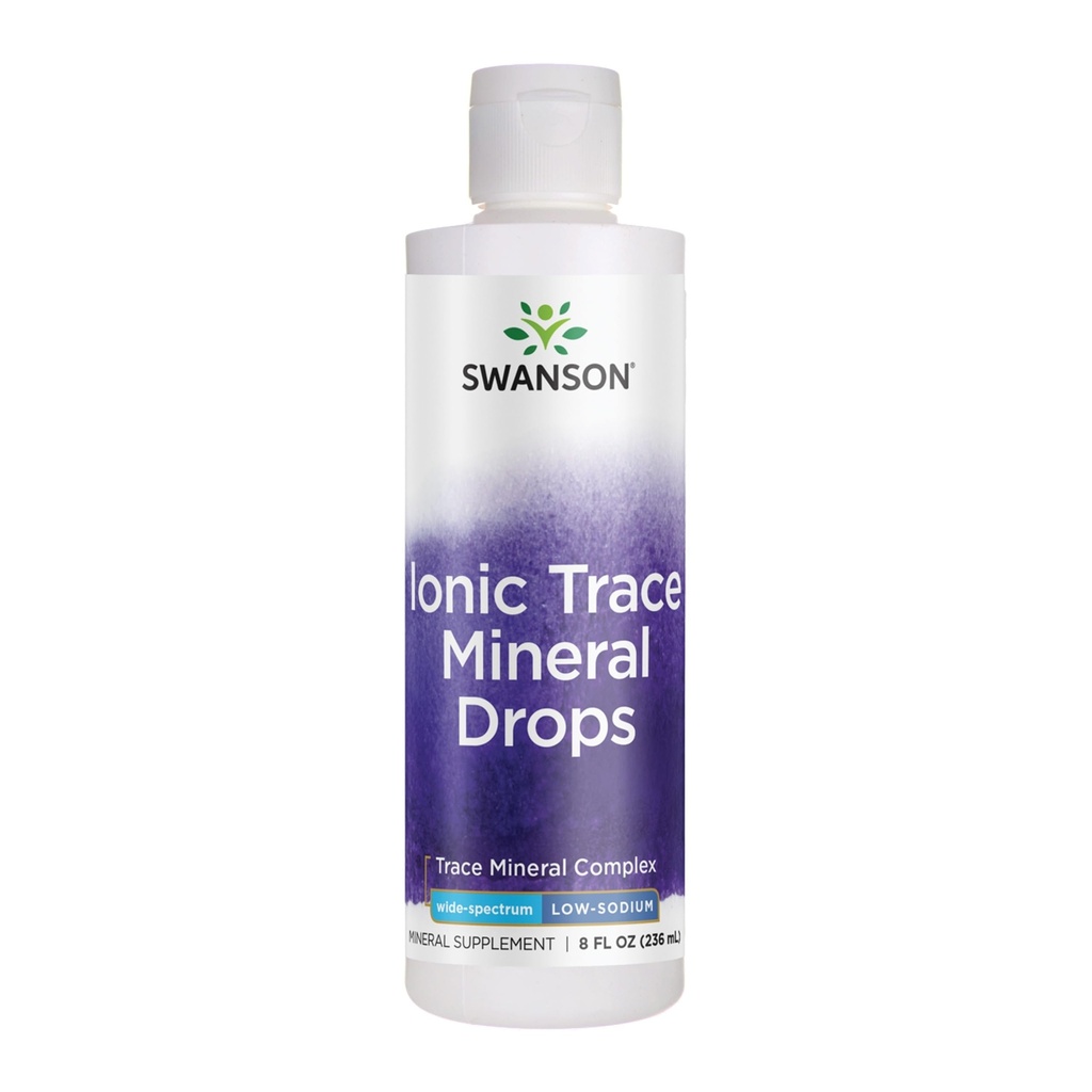 Swanson Concentrace Trace Mineral Drops 8oz-Complete Mineral Complex for Energy, Hydration, & 72 높은 흡수 이온 광물 마그네슘, 칼륨, 칼슘 (2 팩)