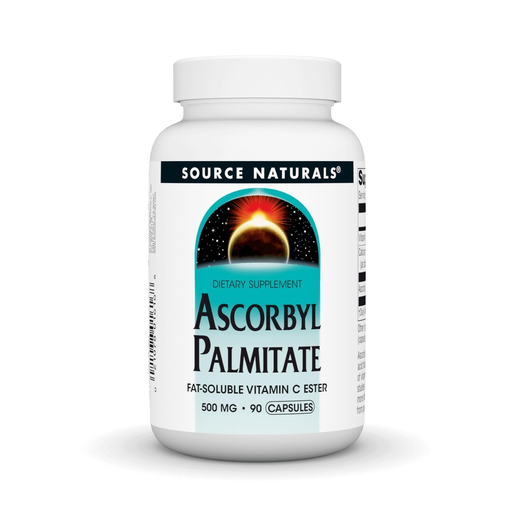 근원 Naturals Ascorbyl Palmitate 500mg의 90의 캡슐