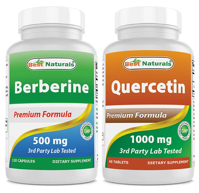 제일 자연적인 Berberine 500m & Quercetin 1000 mg