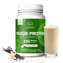 Superfoods의 MRM Nutrition Veggie Protein | 바닐라 맛 | 22g Complete Protein | 8.8g Essential Amino acid 이상 | 13 superfoods | 오메가 3s, 오메가6s | 케토 Friendly | 33 서빙