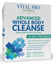 Vital Pro Naturals - 우유 이틀, 마그네슘, 케이프 알로에 및 Occasional 변비 및 건강한 제거를위한 허브, 2-Part 14 Day Kit, 56 캡슐과 함께 고급 전체 바디 클렌징