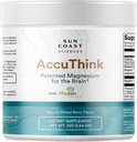 태양 해안 과학 태양 해안 과학 AccuThink - 특허 마그네슘 뇌 - 2.64oz 메모리 보충 뇌 건강, 수면, 무드 부스트 - Cognitive Support Supplement 마그네슘 Threonate 비타민 C