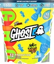 GHOST Hydration Packets, Sour Patch Kids Blue Raspberry, 12 Sticks, Electrolyte Powder - 마그네슘, 칼륨, 칼슘, 비타민 C와 음료 혼합 보충 - 콩, 콩, 콩, 설탕 및 글루텐의 무료