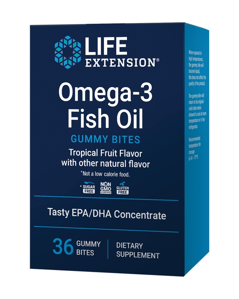 수명 연장 오메가-3 물고기 기름 거미는, EPA DHA 지방산, 맛있은 chewable 모양, 비 GMO, 글루텐 자유로운, 36의 거미 조금에 있는 높은 복용량 EPA DHA 지원