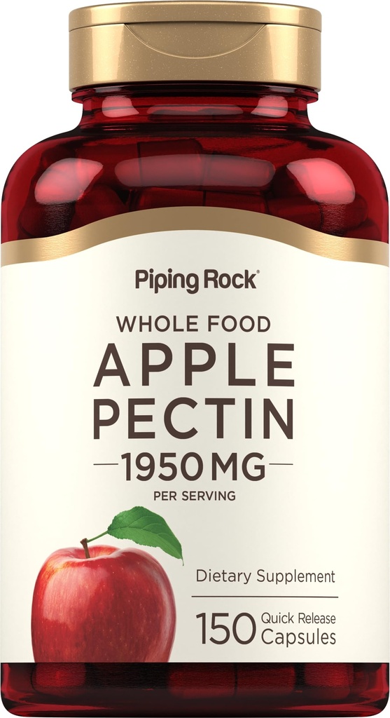 피핑 락 애플 펜틴 캡슐 | 1950 mg | 150 알약 | 다이어트 보충 | 비 GMO, 글루텐 프리