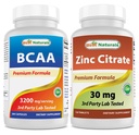 제일 자연적인 BCAA 3200mg & 아연 구연산염 30 mg