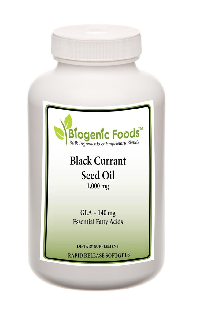 블랙 커런트 씨 오일 - 에센셜 지방산 140 mg 천연 소스 GLA - 1,000 mg