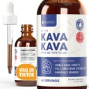 Rejuvica 건강 Kava Kava 뿌리 추출물 보충교재 - 활동적인 Kava Kava - 유력한 Relaxation & Calm - 액체 추출물 - Piper Methysticum - Noble 다양성 - 자연적인 Occurring Kavalactones - 48의 서빙