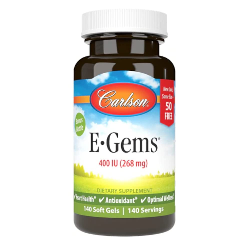 칼슨 E-GEMS - 400 IU - 140 Softgels
