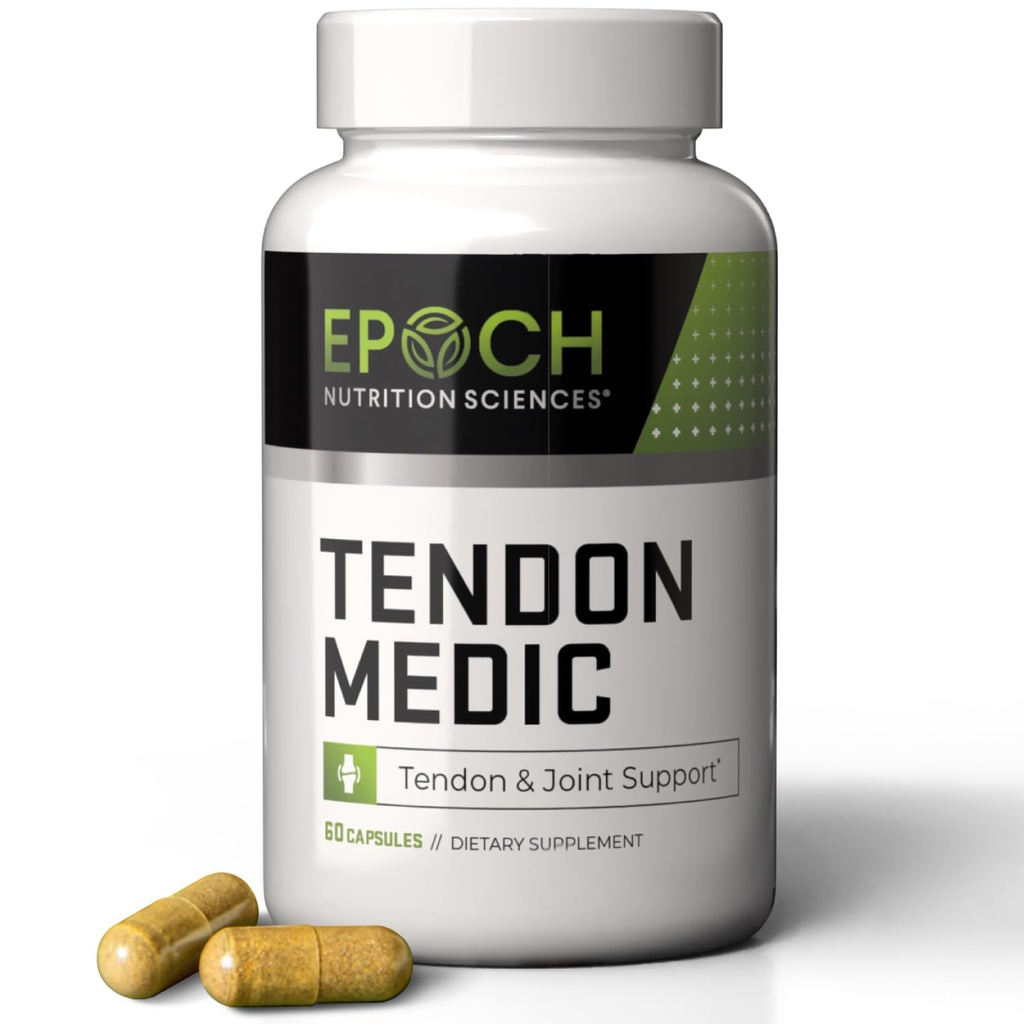 Tendon Medic 합동 & Tendon 지원 보충교재 – 기동성 & 융통성 공식 – 합동 고통 기복, Tendonitis, 관절염 & 근육 회복을 위한 자연적인 비 GMO 캡슐 – 60의 모자