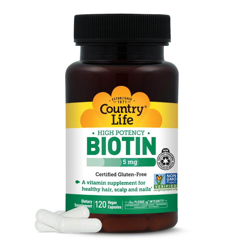 국가 생활 국가 생활 Biotin 5 mg Vegicaps, 120 조사