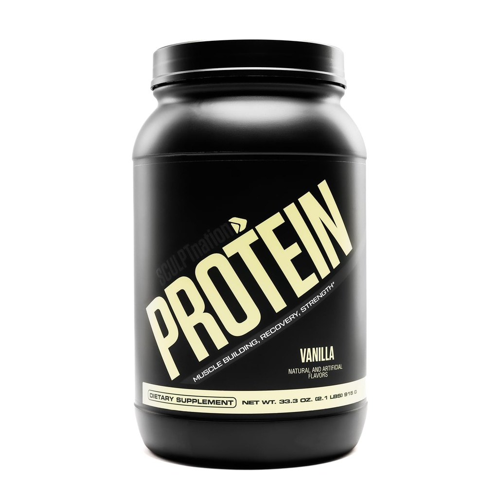 V Shred Protein Powder (Vanilla)의 조각 Nation - 우수한 Whey Protein Powder Vanilla 및 BCAA를 지원 근육 건물 및 회복 - 30 서빙