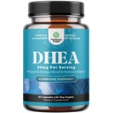 여자 & 남자를 위한 DHEA 보충교재 - 호르몬 균형을 위한 순수한 DHEA 50mg, 개량한 안정성, 뇌 기능, 면역 체계, 에너지 & fertility - 성인을 위한 Dehydroepiandrosterone 캡슐 - 60 Ct
