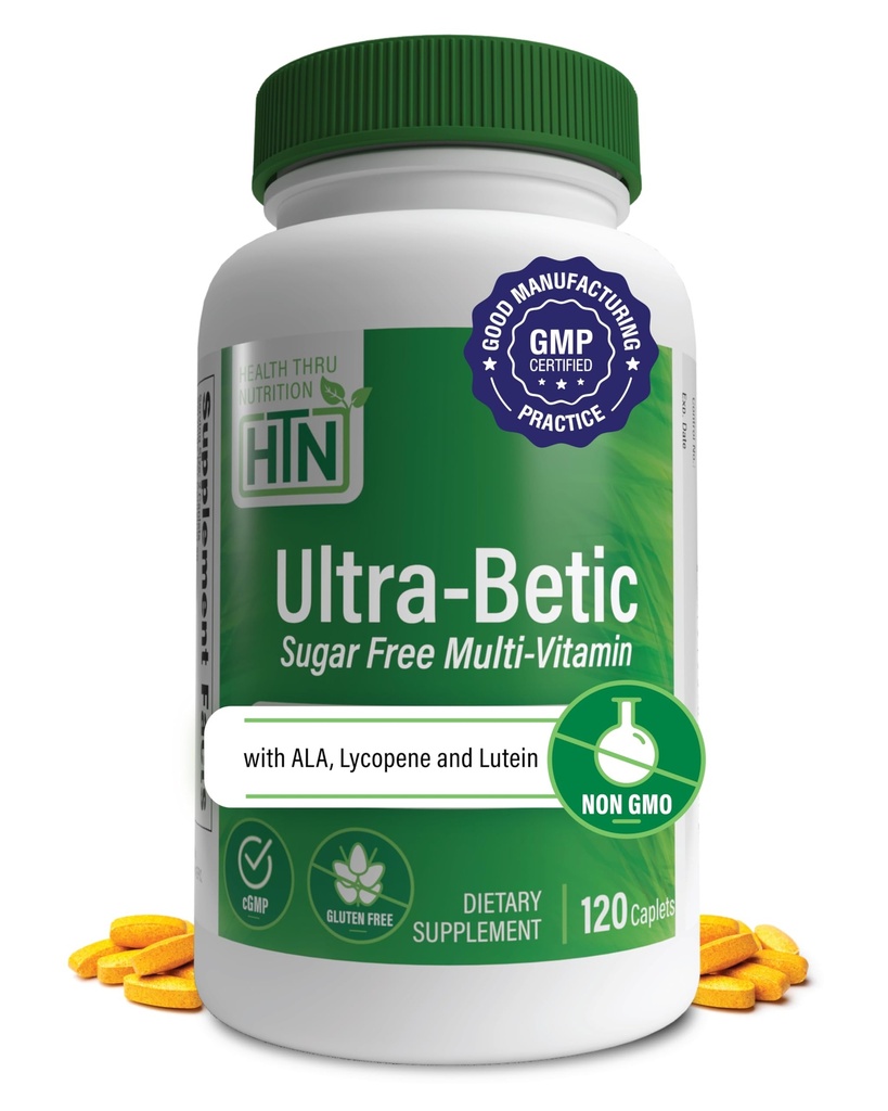 Health Thru Nutrition Ultra-Betic Multivitamin 120 Count | 지원 Nerve, Vision, Energy | 와 ALA, Lycopene | Non-GMO, Clean Label | 세 번째 파트 품질 테스트