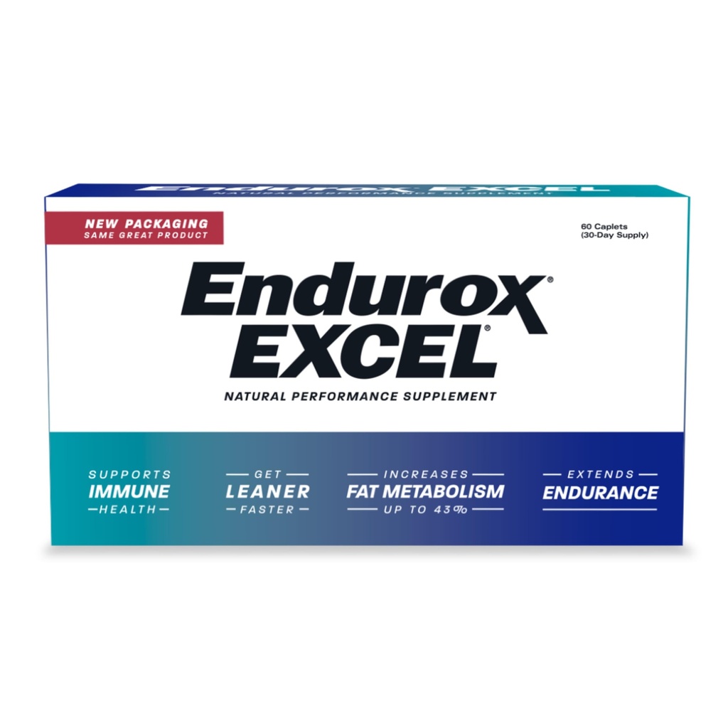 태평양 건강 Endurox Excel 자연 성능 보충, 증가 Metabolism & Ciwujia (Ginseng) 뿌리와 지구력 구축 - 60 캡