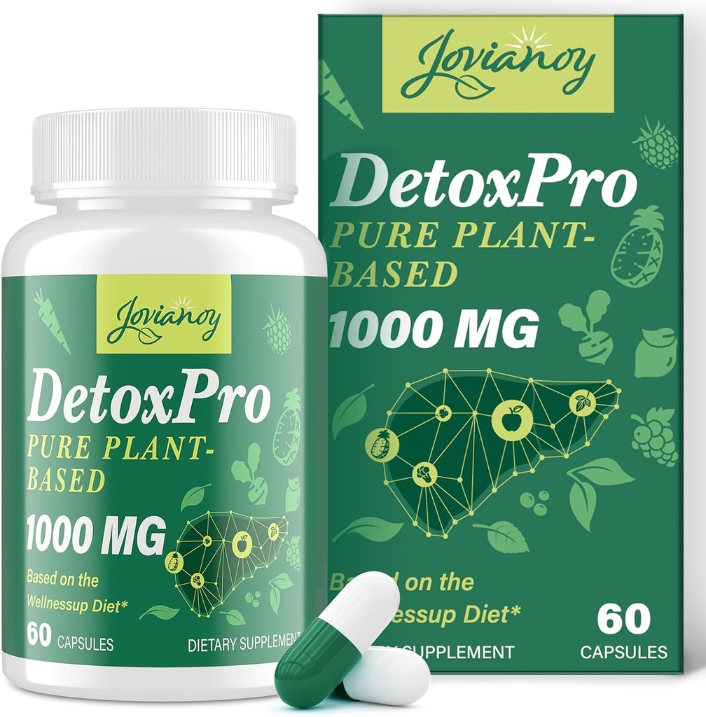 2000 MG 플랜트 기반 Detox Cleanse – 자연적인 Toxin Flush for Liver, Gut & Colon – Antioxidant & Digestive Support – Zeolite Detox – 여성 및 남성에 대한 빠른 행동 Detox Complex – 60 캡슐